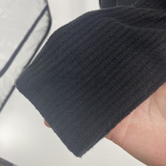 Isaac Mizrahi NY Womens Size Large Long Sleeve Waffle-Knit Button-Up Top, Grey - Picture 8 of 12